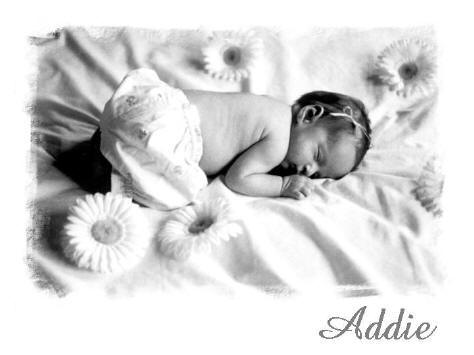 Addisen sleeping at four weeks old