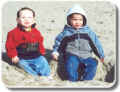 Cam and Jaedin at Newport Beach