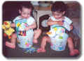 Cam and Jaedin - Easter Baskets