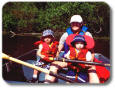 Cam and Jaedin get their first rowboat ride