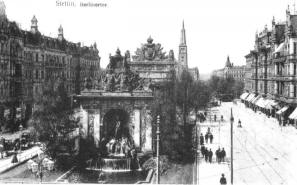 Stettin's Berliner Tor fountain in the 1930s