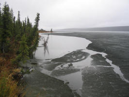 Ice on Denali Pass Lake