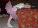 Worn out ballerina