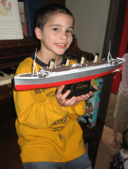 Jaedin and his Titanic Model